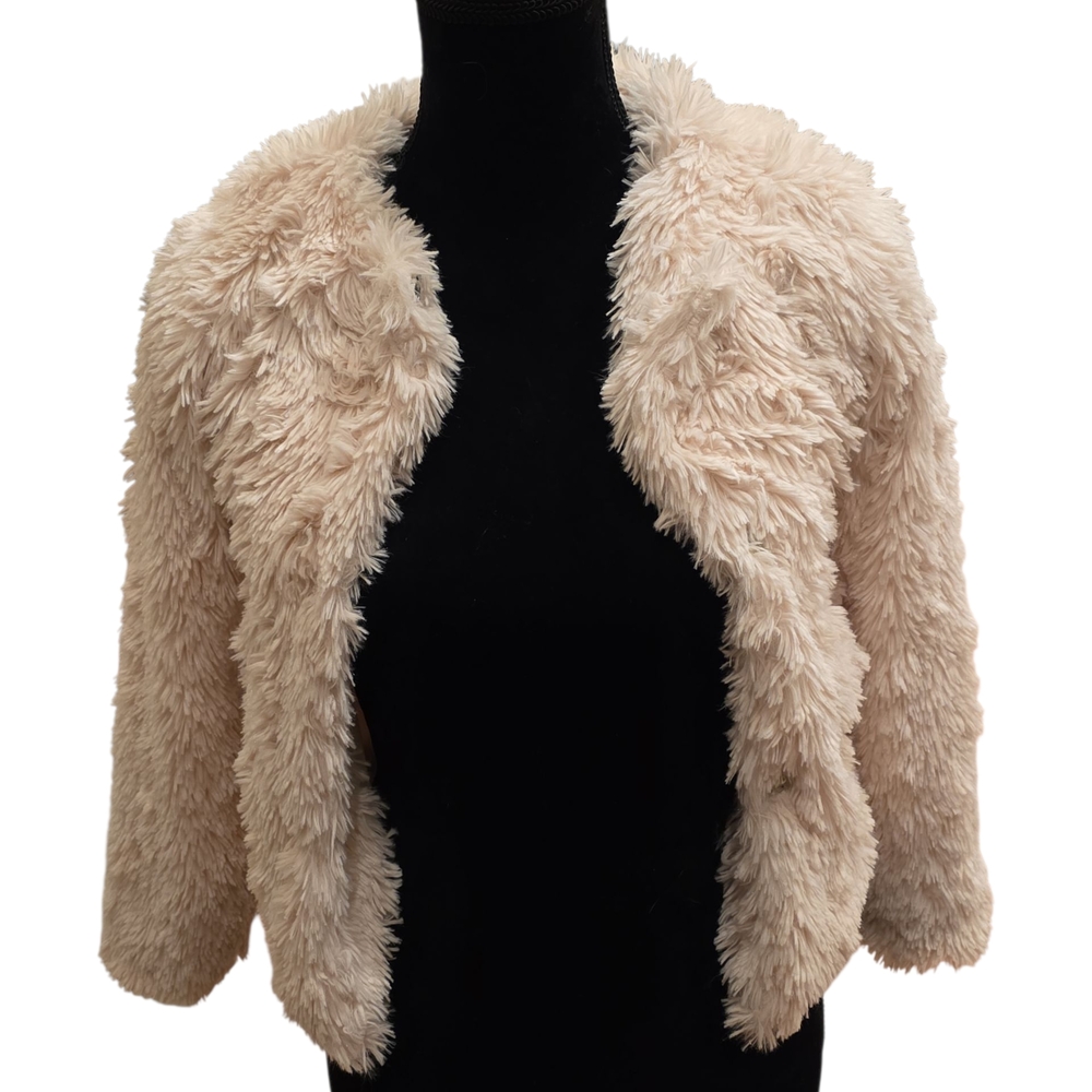 Cream Faux Fur Jacket